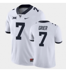 Men West Virginia Mountaineers Will Grier Game White College Football Jersey