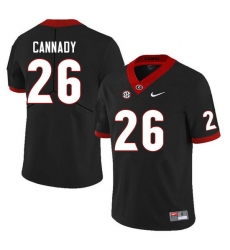 Men #26 Jehlen Cannady Georgia Bulldogs College Football Jerseys Sale-Black Anniversary