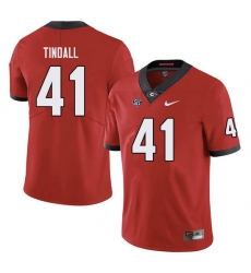 Men #41 Channing Tindall Georgia Bulldogs College Football Jerseys red