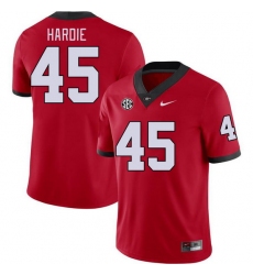 Men #45 Jacob Hardie Georgia Bulldogs College Football Jerseys Stitched-Red