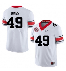 Men #49 Gleaton Jones Georgia Bulldogs College Football Jerseys Sale-40th Anniversary