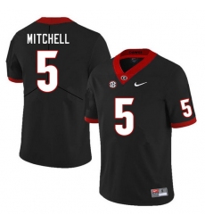 Men #5 Adonai Mitchell Georgia Bulldogs College Football Jerseys Sale-Black
