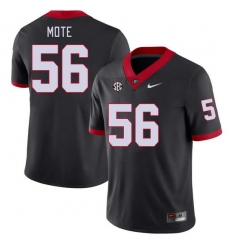 Men #56 William Mote Georgia Bulldogs College Football Jerseys Stitched-Black