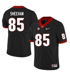 Men #85 Drew Sheehan Georgia Bulldogs College Football Jerseys Sale-Black Anniversary