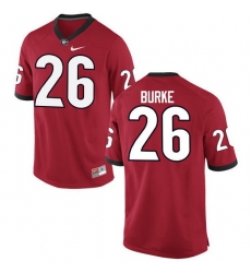 Men Georgia Bulldogs #26 Patrick Burke College Football Jerseys-Red