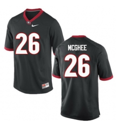 Men Georgia Bulldogs #26 Tyrique McGhee College Football Jerseys-Black