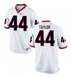 Men Georgia Bulldogs #44 Juwan Taylor College Football Jerseys-White