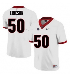 Men Georgia Bulldogs #50 Warren Ericson College Football Jerseys Sale-White
