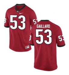 Men Georgia Bulldogs #53 Lamont Gaillard College Football Jerseys-Red