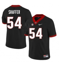 Men Georgia Bulldogs #54 Justin Shaffer College Football Jerseys Sale-Black