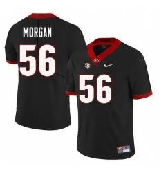 Men Georgia Bulldogs #56 Oren Morgan College Football Jerseys Sale-Black