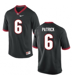 Men Georgia Bulldogs #6 Natrez Patrick College Football Jerseys-Black