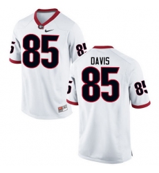 Men Georgia Bulldogs #85 Jordan Davis College Football Jerseys-White