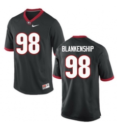 Men Georgia Bulldogs #98 Rodrigo Blankenship College Football Jerseys-Black