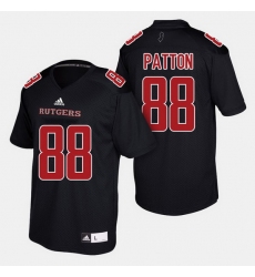 Men Rutgers Scarlet Knights Andre Patton College Football Black Jersey