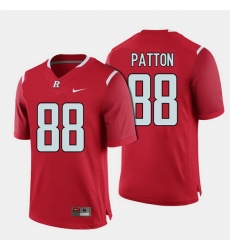 Men Rutgers Scarlet Knights Andre Patton College Football Red Jersey