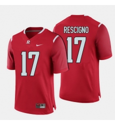 Men Rutgers Scarlet Knights Giovanni Rescigno College Football Red Jersey