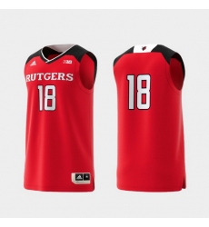 Men Rutgers Scarlet Knights Scarlet Basketball Swingman Adidas Replica Jersey