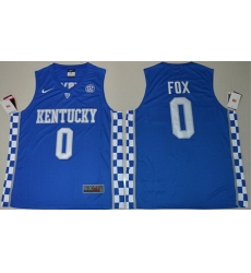 Wildcats #0 De 27Aaron Fox Royal Blue Basketball Elite Stitched NCAA Jersey
