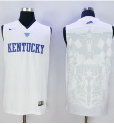 Wildcats Blank White Basketball Stitched NCAA Jersey