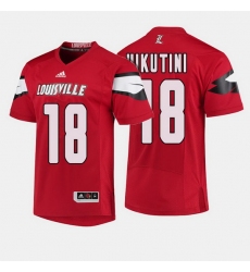 Louisville Cardinals Cole Hikutini College Football Red Jersey