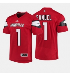 Louisville Cardinals Traveon Samuel College Football Red Jersey