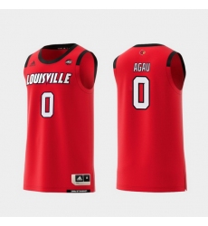 Men Louisville Cardinals Akoy Agau Red Replica College Basketball Jersey