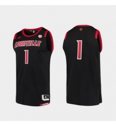 Men Louisville Cardinals Black Basketball Swingman Adidas Replica Jersey