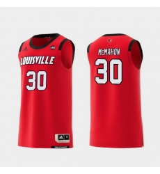 Men Louisville Cardinals Ryan Mcmahon Red Replica College Basketball Jersey