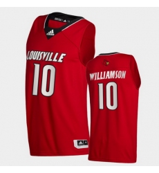 Men Louisville Cardinals Samuell Williamson College Basketball Red Swingman 2020 21 Jersey