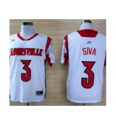 ncaa Louisville Cardinals #3 2013 March Madness Peyton Siva Authentic Jersey White