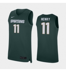 Michigan State Spartans Aaron Henry Green Replica Men'S Jersey