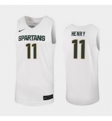 Michigan State Spartans Aaron Henry White Replica Men'S Jersey