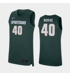 Michigan State Spartans Braden Burke Green Replica Men'S Jersey