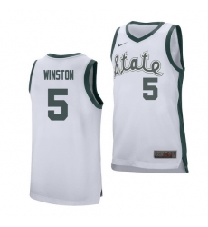Michigan State Spartans Cassius Winston White College Basketball Men'S Jersey