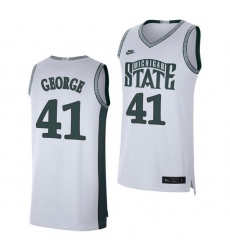 Michigan State Spartans Conner George White Retro Limited Men'S Jersey