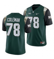Michigan State Spartans Don Coleman Green College Football Men Jersey