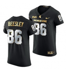 Michigan State Spartans Drew Beesley 2021 22 Golden Edition Limited Football Black Jersey