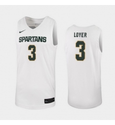 Michigan State Spartans Foster Loyer White Replica Men'S Jersey
