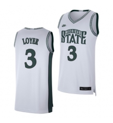 Michigan State Spartans Foster Loyer White Retro Limited Men'S Jersey