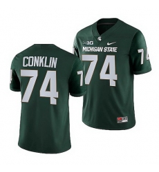 Michigan State Spartans Jack Conklin Green College Football Nfl Game Jersey