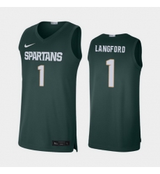 Michigan State Spartans Joshua Langford Green Limited Men'S Jersey