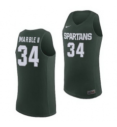 Michigan State Spartans Julius Marble Ii Michigan State Spartans Replica Basketball Jersey