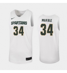 Michigan State Spartans Julius Marble White Replica Men'S Jersey
