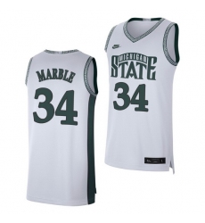 Michigan State Spartans Julius Marble White Retro Limited Men'S Jersey