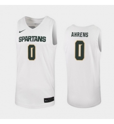 Michigan State Spartans Kyle Ahrens White Replica Men'S Jersey