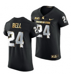 Michigan State Spartans Le'Veon Bell Golden Edition Nfl Limited Black Jersey