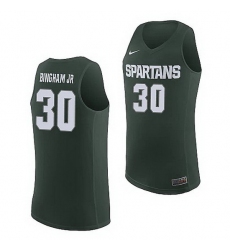 Michigan State Spartans Marcus Bingham Jr. Michigan State Spartans Replica Basketball Jersey