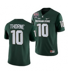 Michigan State Spartans Payton Thorne Green 2021 Peach Bowl College Football Playoff Jersey