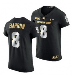 Michigan State Spartans Simeon Barrow 2021 22 Golden Edition Limited Football Black Jersey